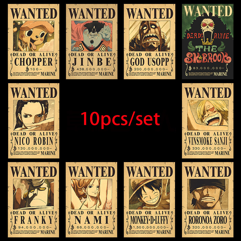 Vintage Things Collection - 10pcs Anime One Piece Luffy 3
