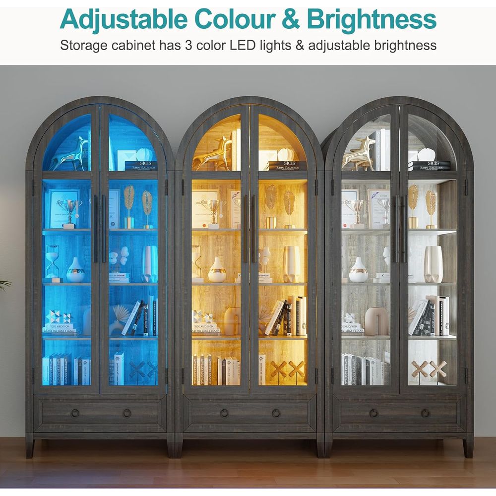 73 Arched Glass Display Cabine - огляд і ціна Collectible Collection