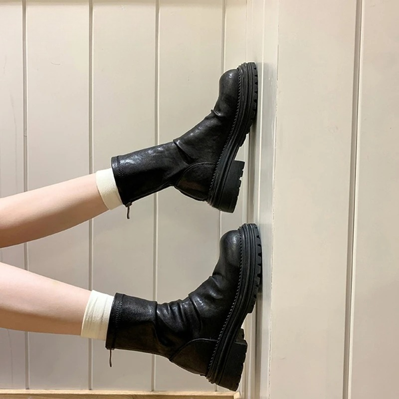 Vintage PLeated Women Ankle Bo - огляд і ціна Vintage Zipper