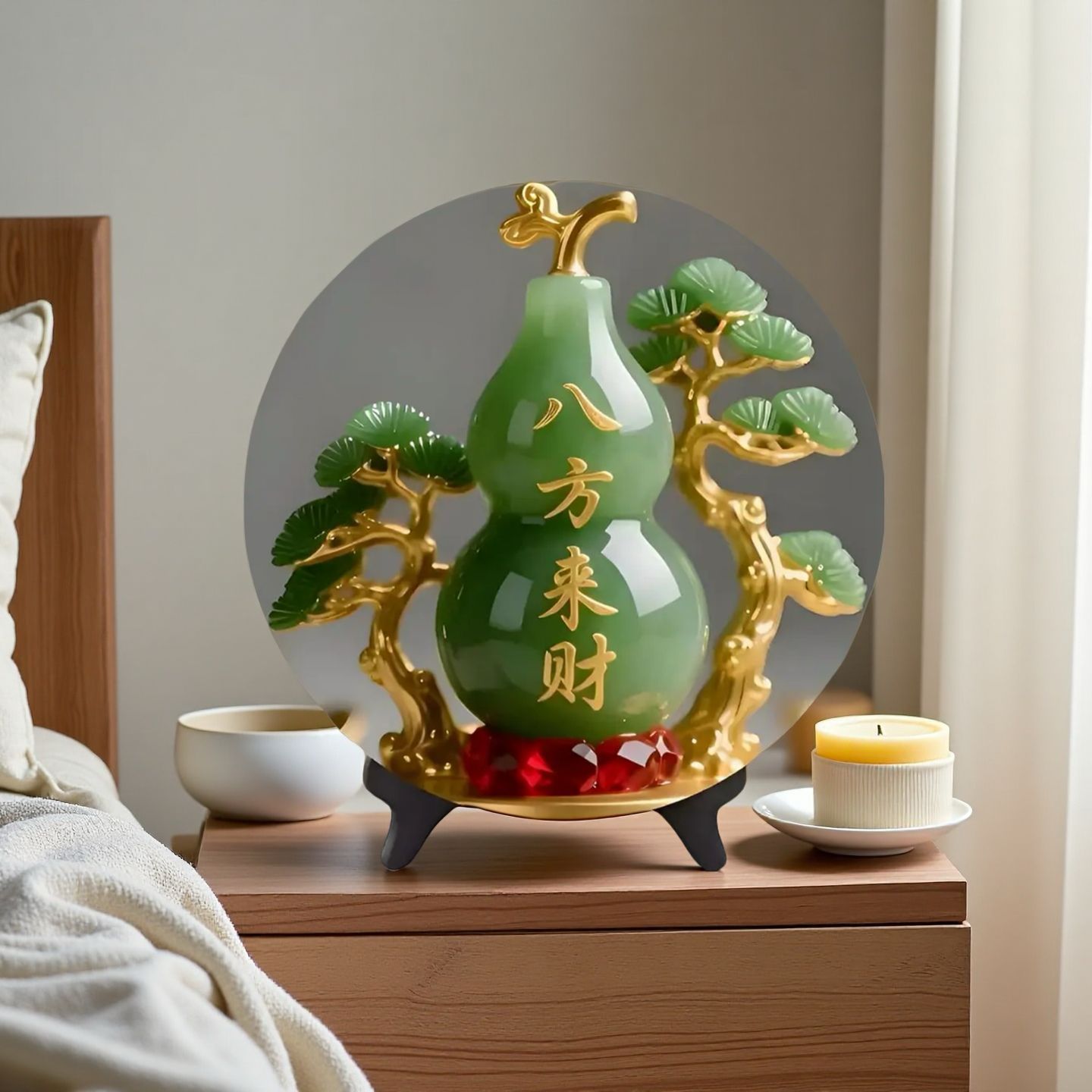 Natural Jade Gourd Figurine Ho - огляд і ціна Vintage Collectible Furniture