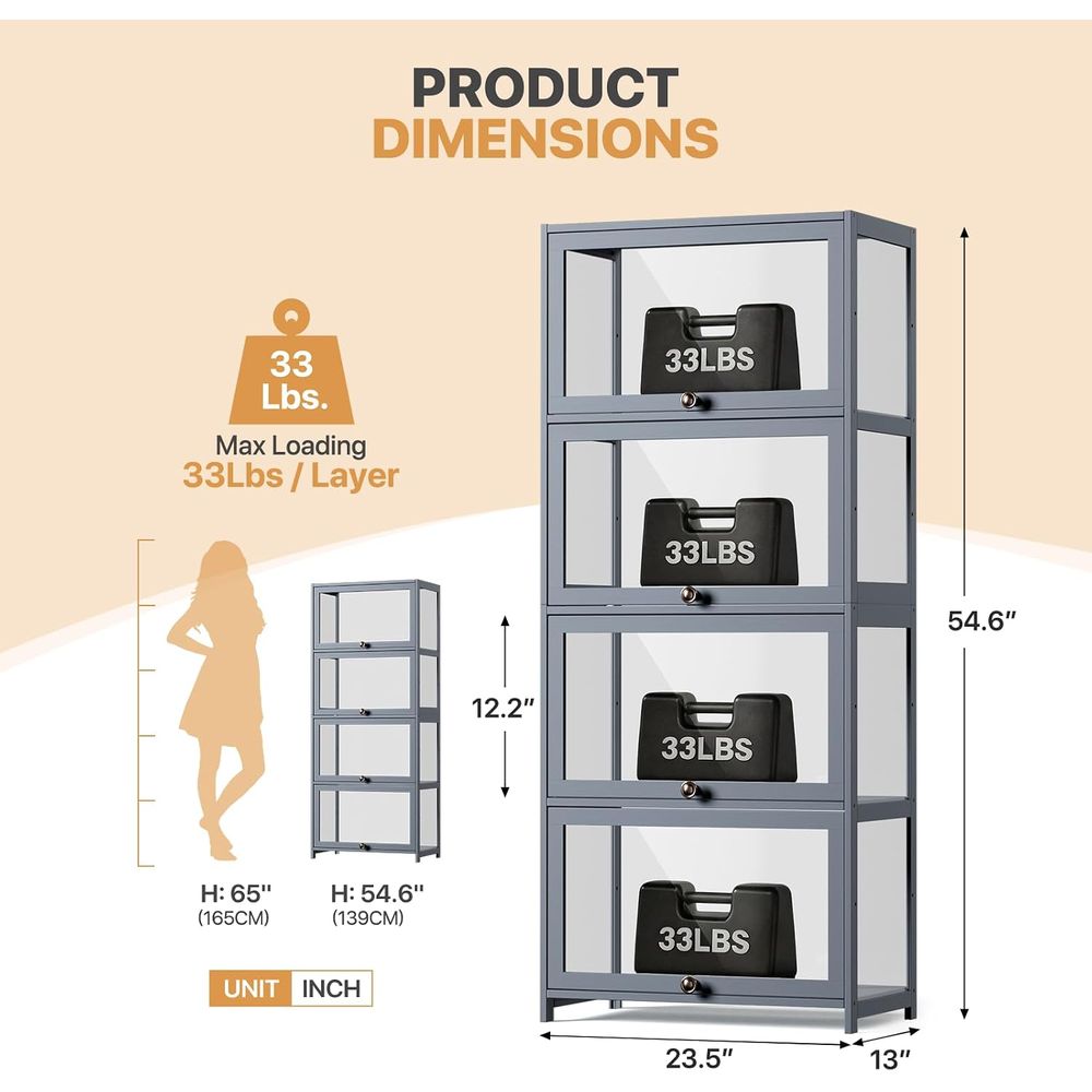 4-Tier Acrylic Display Case fo - огляд і ціна Collectible Collection