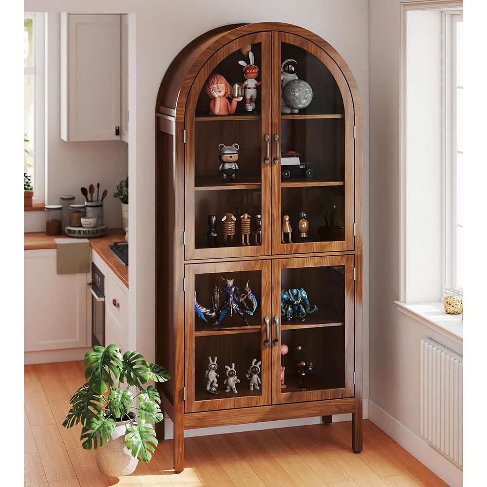 70.9 Tall Walnut Acrylic Glass - огляд і ціна Collectible Collection