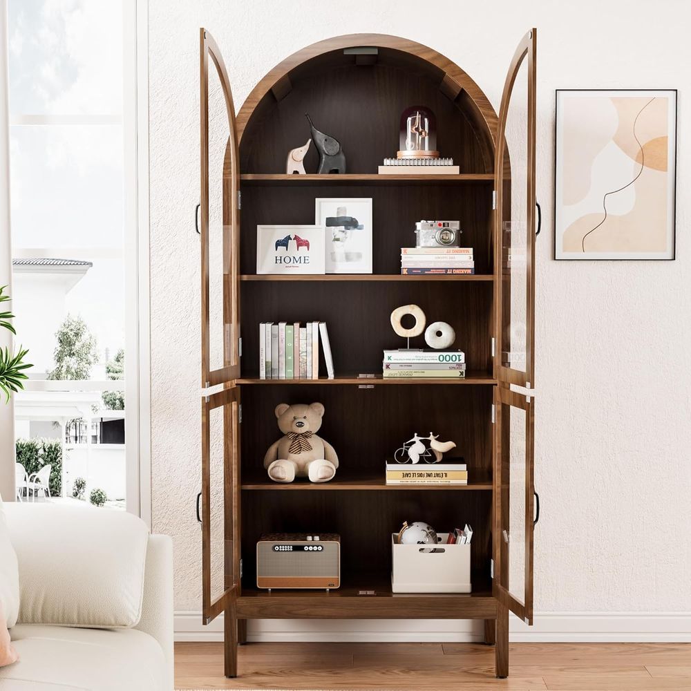 70.9 Tall Walnut Acrylic Glass - огляд і ціна Collectible Collection