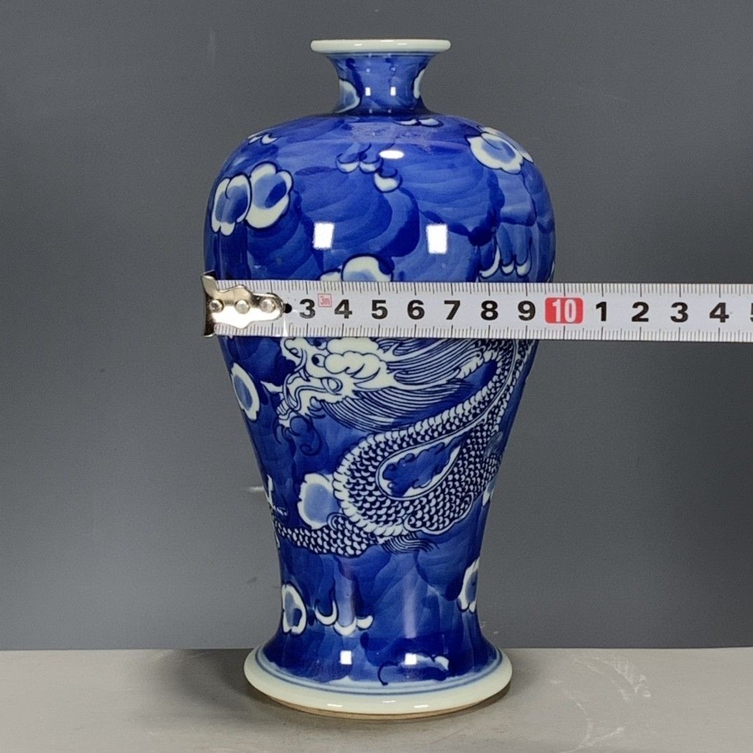 Vintage Chinese Blue White Plu - огляд і ціна Vintage Collectible Pottery
