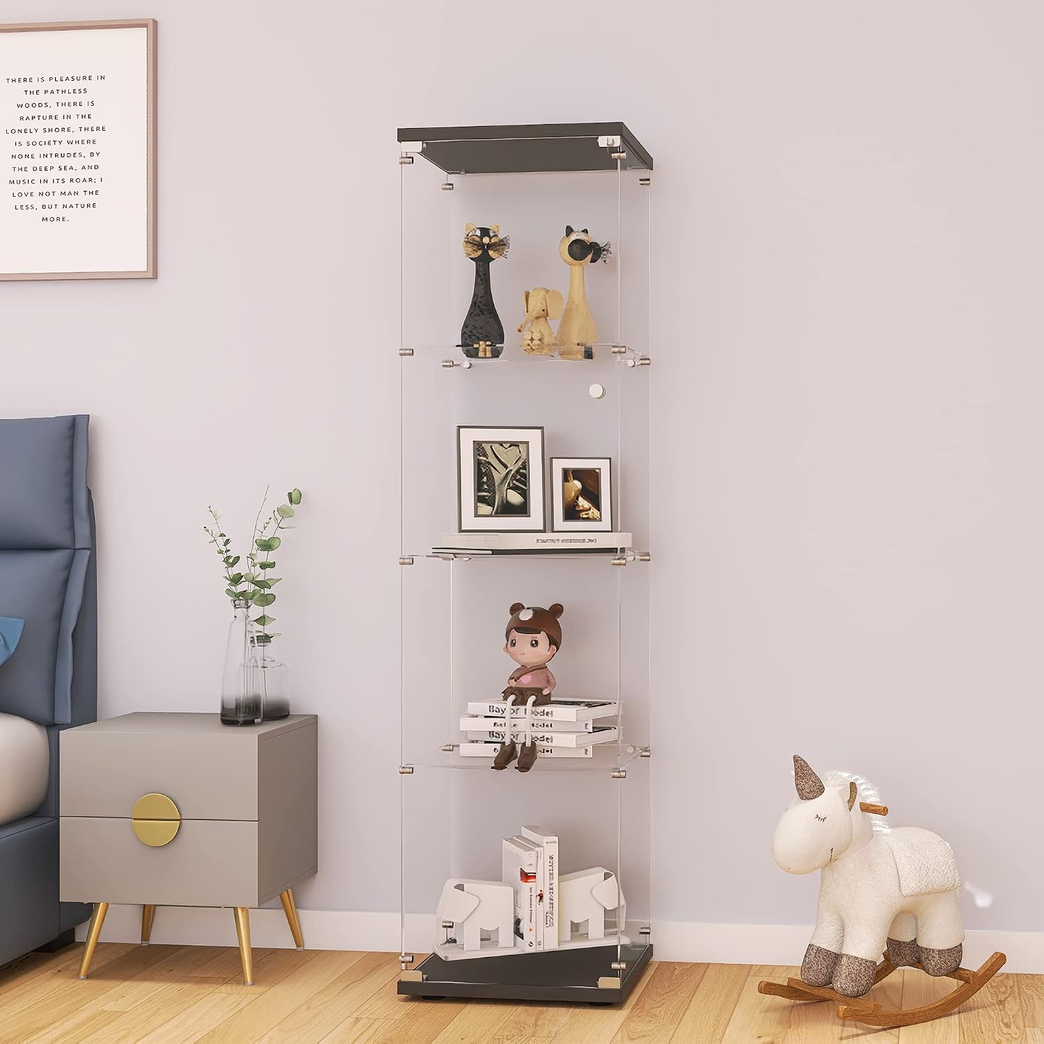 Glass Display Cabinet With Loc - огляд і ціна Collectible Collection