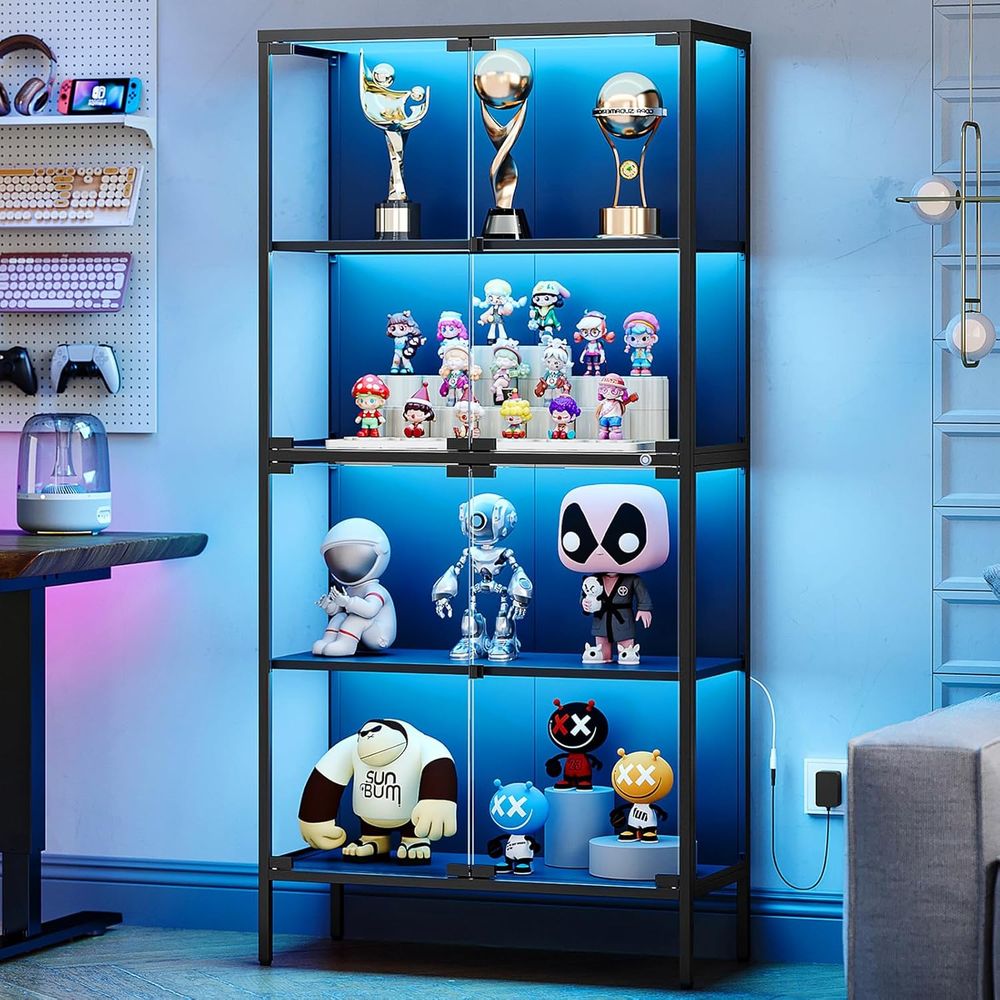 65 LED-Illuminated Glass Displ - огляд і ціна Collectible Collection