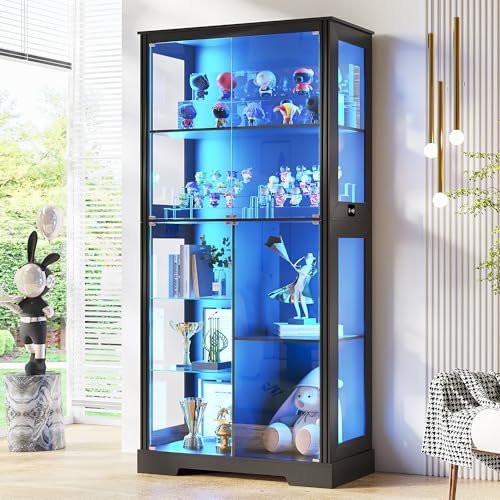 71” Glass Display Cabinet with - огляд і ціна Collectible Collection
