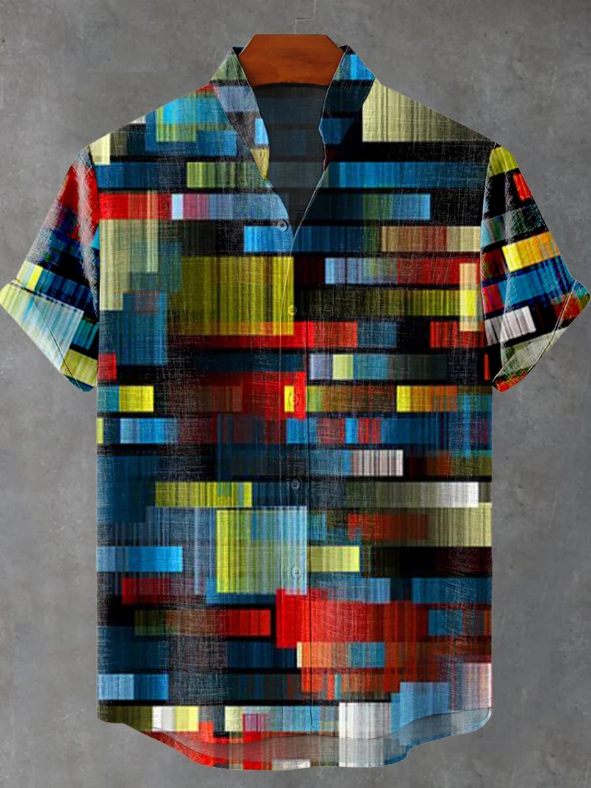 New Men's Short Sleeve Linen S - огляд і ціна Vintage Collectible Shop