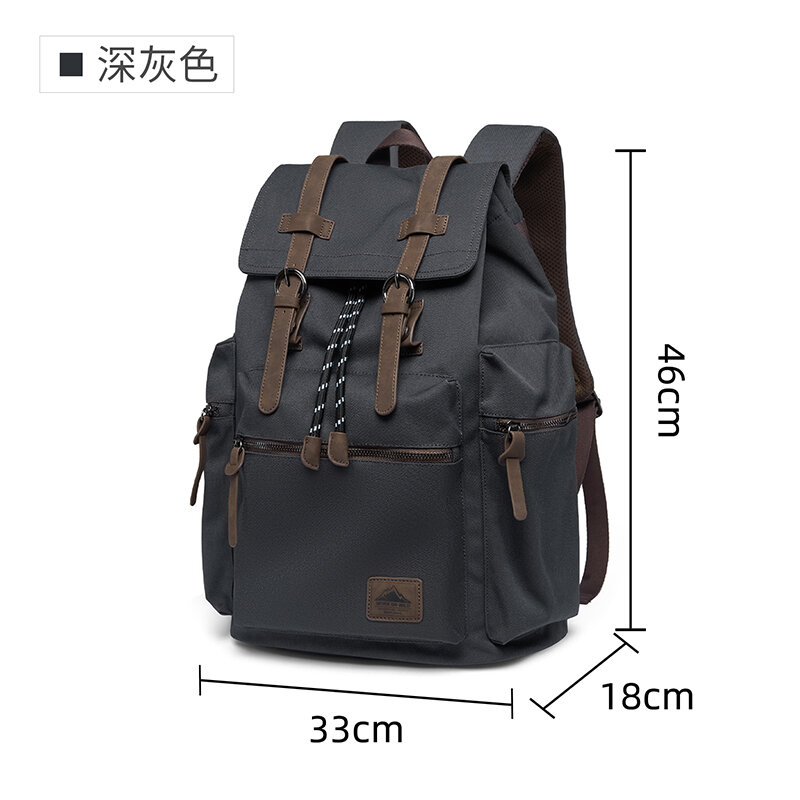 MOYYI 27L Large Flap Backpack  - огляд і ціна Vintage Zipper