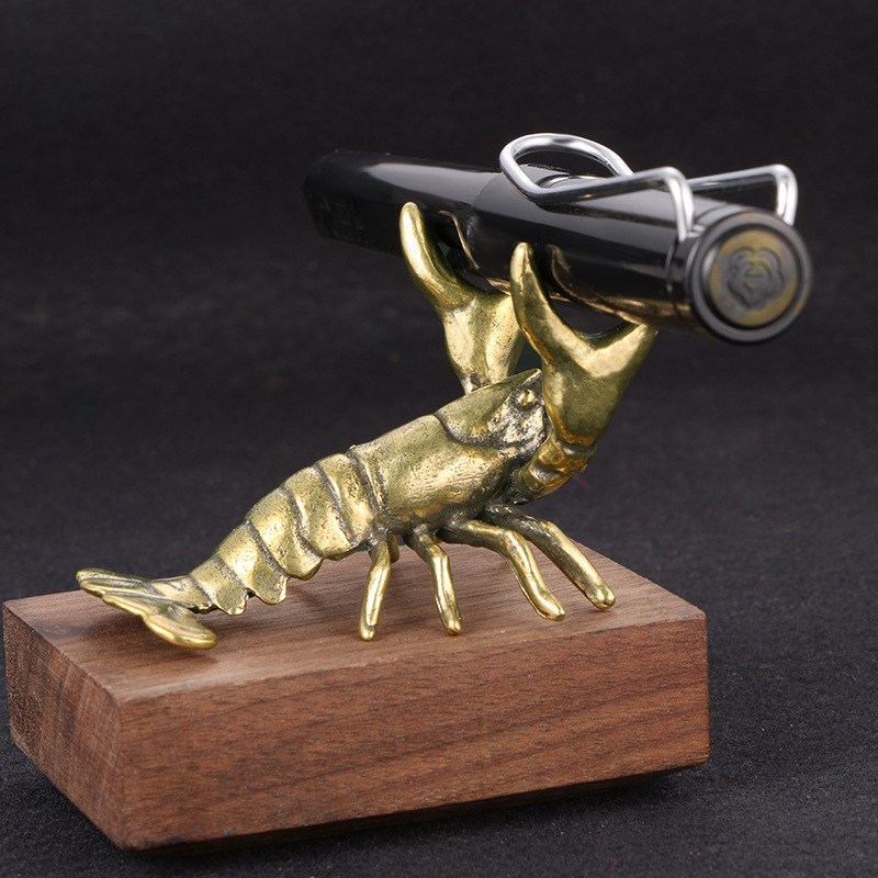 【F】Solid Brass Crayfish Orname - огляд і ціна Vintage Collectible Furniture