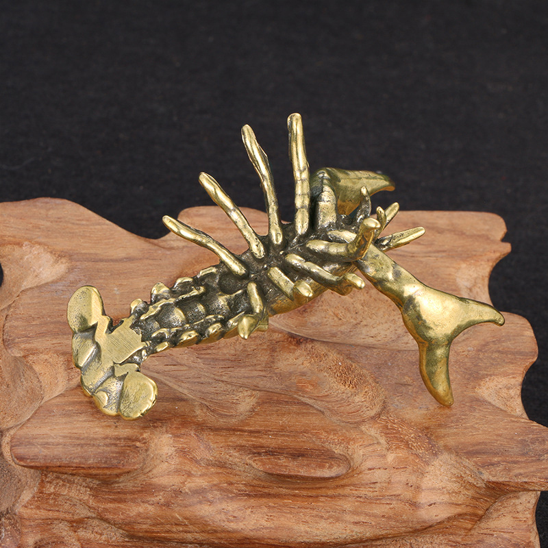 【F】Solid Brass Crayfish Orname - огляд і ціна Vintage Collectible Furniture