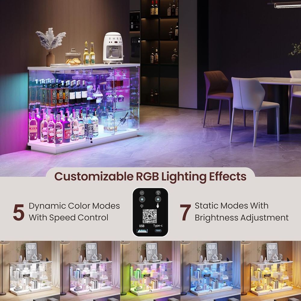 White High Gloss Glass Display - огляд і ціна Collectible Collection