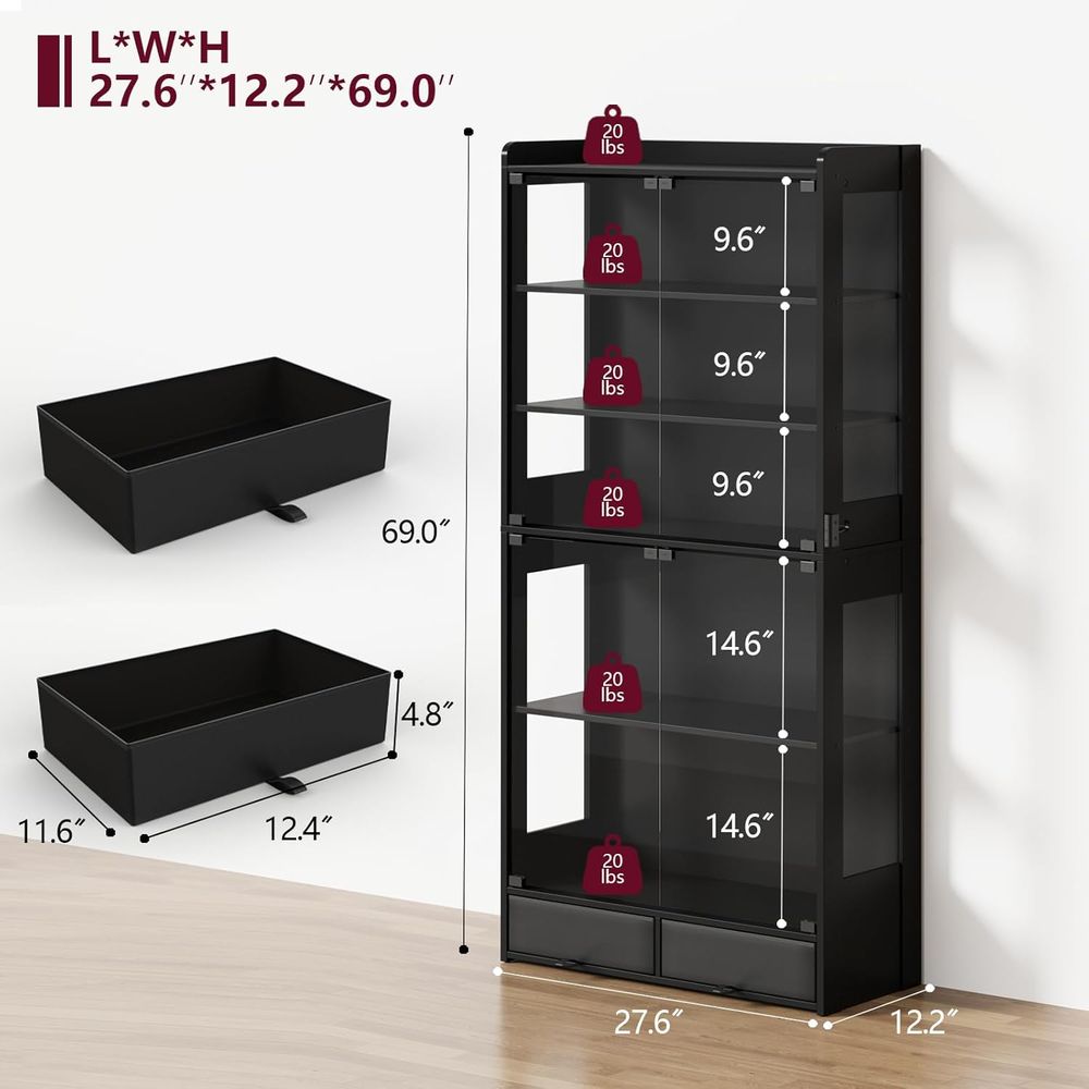 69 Tall Black LED Lighted 5-Ti - огляд і ціна Collectible Collection