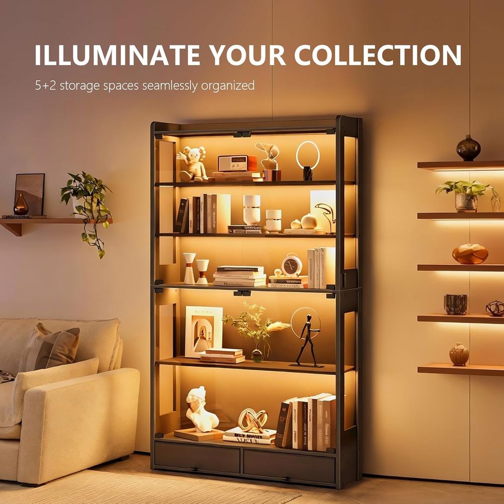 69 Tall Black LED Lighted 5-Ti - огляд і ціна Collectible Collection