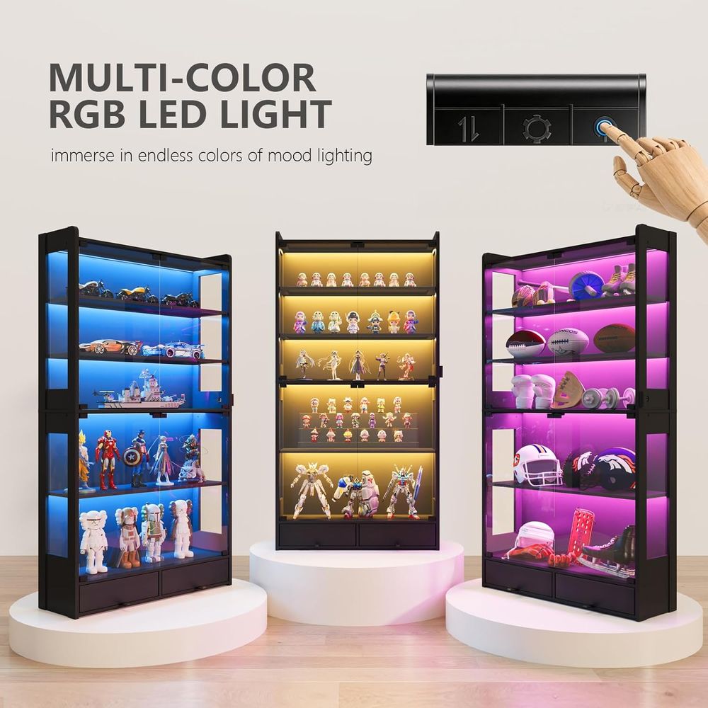 69 Tall Black LED Lighted 5-Ti - огляд і ціна Collectible Collection