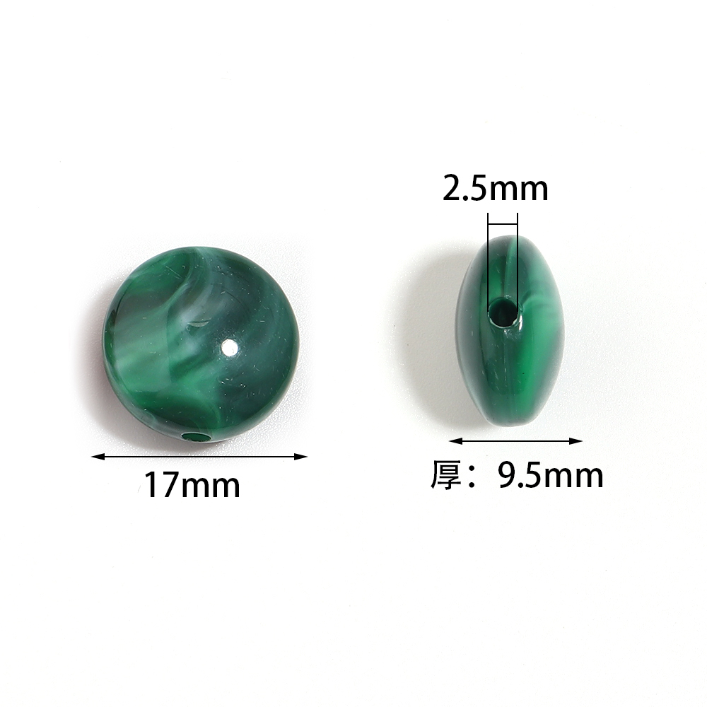 10pcs 17mm Flat Round Acrylic  - огляд і ціна Vintage Collector